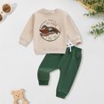 thumbnail image 2 of WUANDIXFA Kids Baby Boys Duck Hunter Clothes Mallard Duck Sweatshirt Pullover Solid Color Pant 2Pcs Toddler Hunting Baby Outfit (Green, 18-24 Months), 2 of 7
