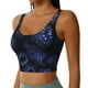 thumbnail image 2 of Balery Blue-Purple Raspberries Sujetadores deportivos con espalda cruzada para mujer, acolchados, sin costuras, de alto impacto, ideales para yoga, gimnasio, entrenamiento y fitness.-, 2 of 8