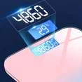 thumbnail image 4 of Teyjry Digital Body Weight Scale, High Accuracy, Toughened Glass, 397 lb Capacity, Pink, 4 of 6