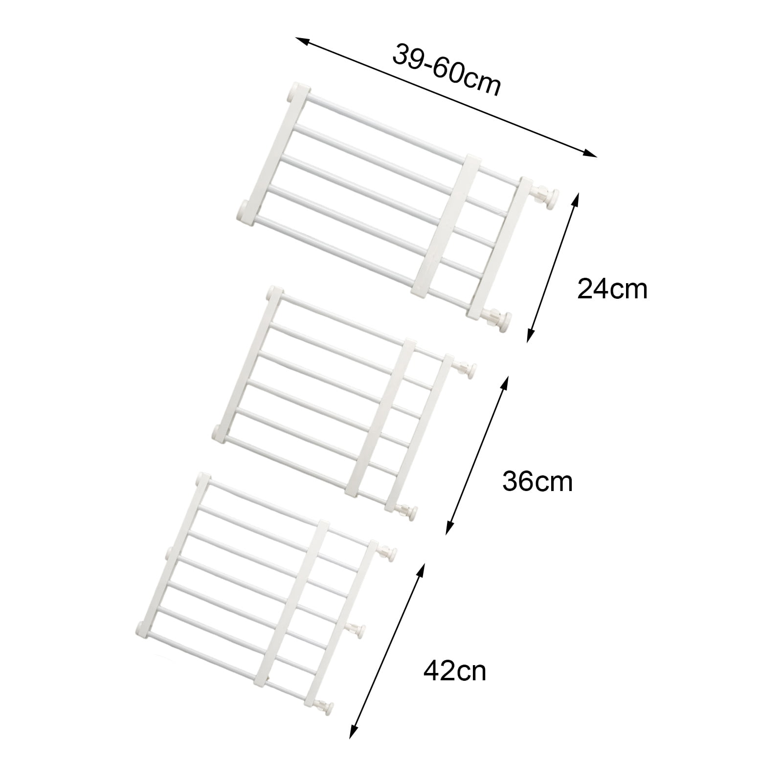 sunsanly Dog Gate with Door Punch-Free Design Expandable Width Short Pet Gate Stairs Doorways Metal Door Rail Indoor Gates for Small Dogs Puppy
