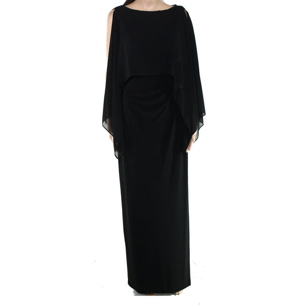 Lauren by Ralph Lauren Robe longue pour femme en noir Femme