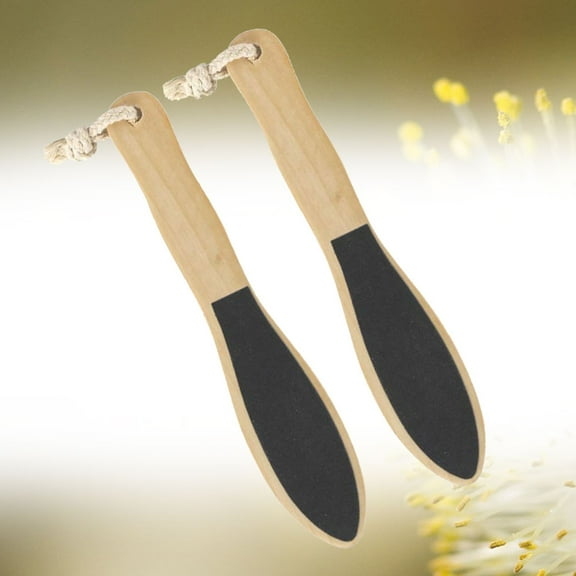 QIFULL Pumice Stone Foot Skin Remover Wooden Dead Skin Removal Adults Shower 2Pack