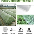thumbnail image 4 of Garden Mesh Netting Kit Raised Beds, Covers 8x33Ft Ultra Fine Mesh Netting, Garden Netting Kit for Raised Beds Pest Barrier Greenhouse Row Cover Animal Protection Net, 4 of 9