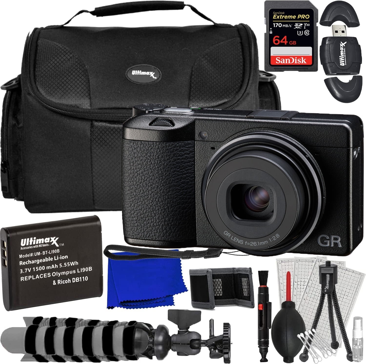 Ricoh GR IIIx HDF Digital Camera - Walmart.com
