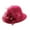 B, variant on Dyfzdhu Women Autumn Winter Flowers Round Top Casual Fisherman Bucket Cap Small Bowler Hat