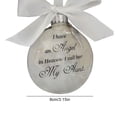 thumbnail image 4 of Bearachild Bola de plumas Ángel en adorno conmemorativo signo decoraciones conmemorativas para papá mamá decoración familiar bola Navidad decoración Decoración del hogar tía Bearachild HA003103-03, 4 of 6