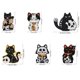 thumbnail image 5 of Art Refrigerator Magnets Sticker 6pcs Cat Acrílico para Principiantes Negros, 5 of 9