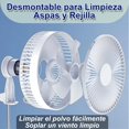 thumbnail image 2 of Ventilador Portatil Plegable, Silencioso Recargable con Control Remoto, Altura Ajustable 98CM Máx, Ventilador de escritorio, Batería 10800mAh con Carga Inversa para Hogar Oficina Camp, 2 of 5