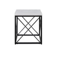 thumbnail image 3 of Steve Silver Skyler White Marble Top Square End Table, 3 of 5