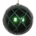 thumbnail image 1 of Vickerman MT198124D 4.75 in. Emerald Candy Glitter Net Ornament - 3 per Bag, 1 of 3