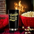 thumbnail image 5 of Happy 80th Birthday Tumblers Gifts for Men Women, Back in 1943 Stainless Steel Tumblers Gifts, 1943 80 Years Old Birthday Gift For Wife Husband Mom Dad (Back in 1943), 5 of 6
