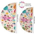 thumbnail image 3 of FMSHPON Easter Cute Bunny Xmas Christmas Tree Skirt Stand Mat for Holiday Party Decoration Indoor Outdoor 36 inches, 3 of 6