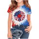 thumbnail image 5 of Odeerbi Chicos Niñas 4 de Julio Camiseta Manga Corta Día de La Independencia Camiseta Gráfica, 5 of 6