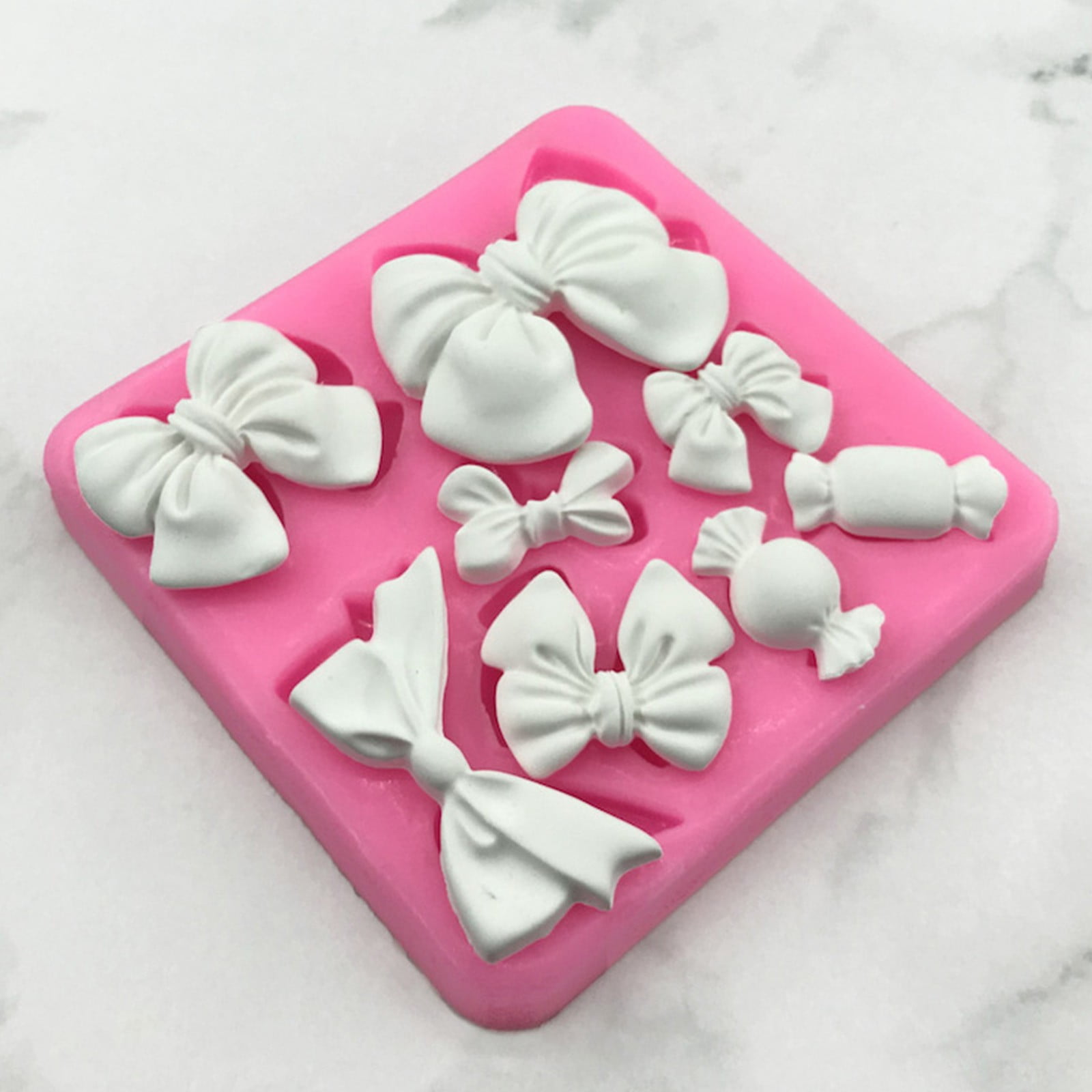 Bows & Bowknot Silicone Molds, Fondant, Chocolate, Gum Paste, Polymer Clay for Cake & Cupcake Decorating
