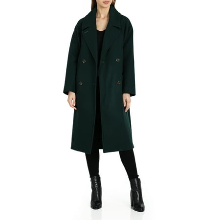 Badgley Mischka Cameron Double-Breasted Wool Coat
