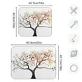 thumbnail image 3 of Tree Dish Drying Mat Microfiber Kitchen Pad Large Counter Absorbent Dish Mats Drainer Rack 18"x24", 3 of 7