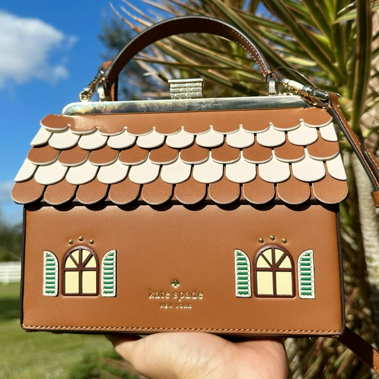 Kate Spade Gingerbread House Novelty Crossbody Handbag Rare Holiday  Collection 
