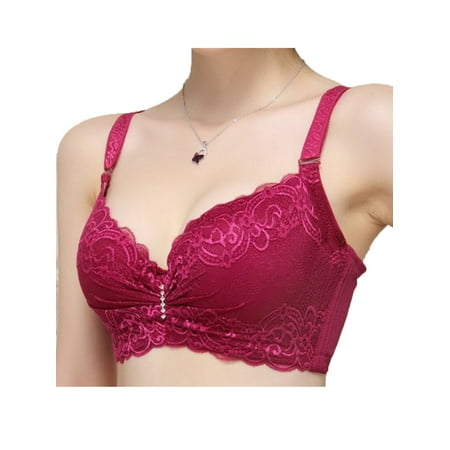 

Yejaeka Women ladies Push Up Lace Bra Big size