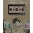 thumbnail image 6 of Outdoor TV Cover 48 to 50 Inch Weatherproof, Brown Turquoise Southwest Texture Waterproof TV Screen Protector for Outside Decor with Zipper and Pocket 48"L x 30"H , Tribal Geometric Pattern, 6 of 7