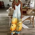 thumbnail image 3 of Thanksgiving Pumpkins Design Sleeveless Dress Woman Fashion Long Dresses Women's Summer Suit Dress 2025, 3 of 7