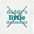 thumbnail image 4 of Inktastic Daddy's Little Drummer Boys or Girls Toddler T-Shirt, 4 of 5