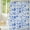 Blue Mosaic, variant on Blue Floral Shower Curtain Set Cute Daisy Girl Bathroom Curtain, Waterproof and Durable Polyester Fabric,Includes 12 Hooks, Modern Aesthetic Decor Colorful Flower Shower Curtain 72x72 inch
