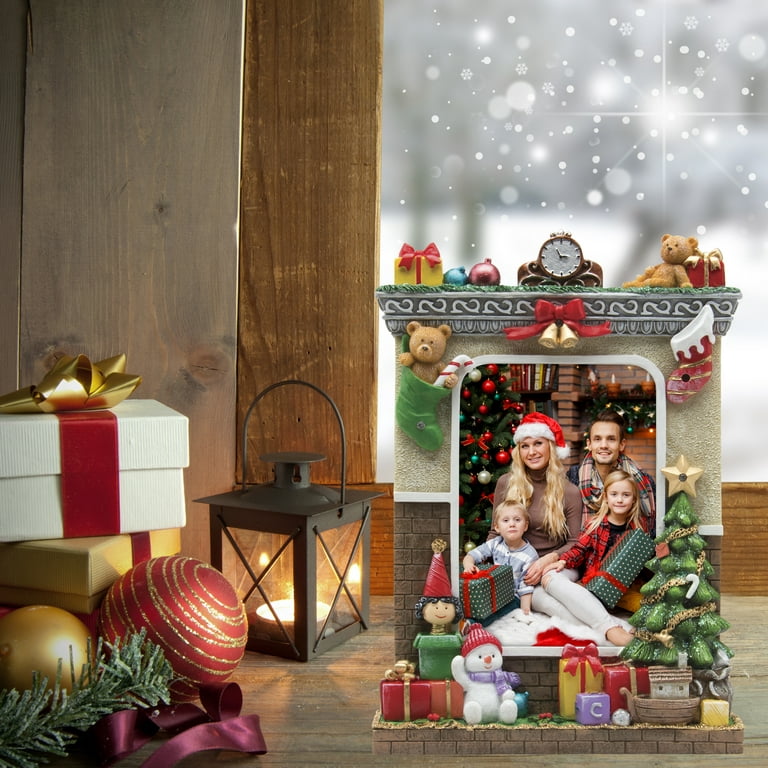 Neil Enterprises Inc. 4 x 6 Light Up Christmas Picture Frame with Santa Claus