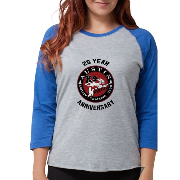 CafePress - Austin K9 Xpress 25 Year Long Sleeve T Shirt - Womens Baseball Tee