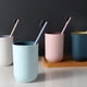 thumbnail image 3 of Vaso de baño para cepillo de dientes, vasos de plástico, vaso de agua, vasos reutilizables, taza para bebida, enjuague bucal, cepillo para baño, 4 Uds., 3 of 5