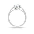 thumbnail image 2 of Rosec Jewels Certified Moissanite Pear Shaped Engagement Ring 2 Carat - 7X10 mm Moissanite Solitaire Ring - D-VS1 Quality, 18K White Gold, US 13.00, 2 of 8