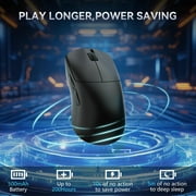 Ajazz AJ099 Black Ergonomic Wireless Mouse Lightweight 2.4G USB Optical 12000DPI PAW3311 OEM Custom Design Gaming Mouse