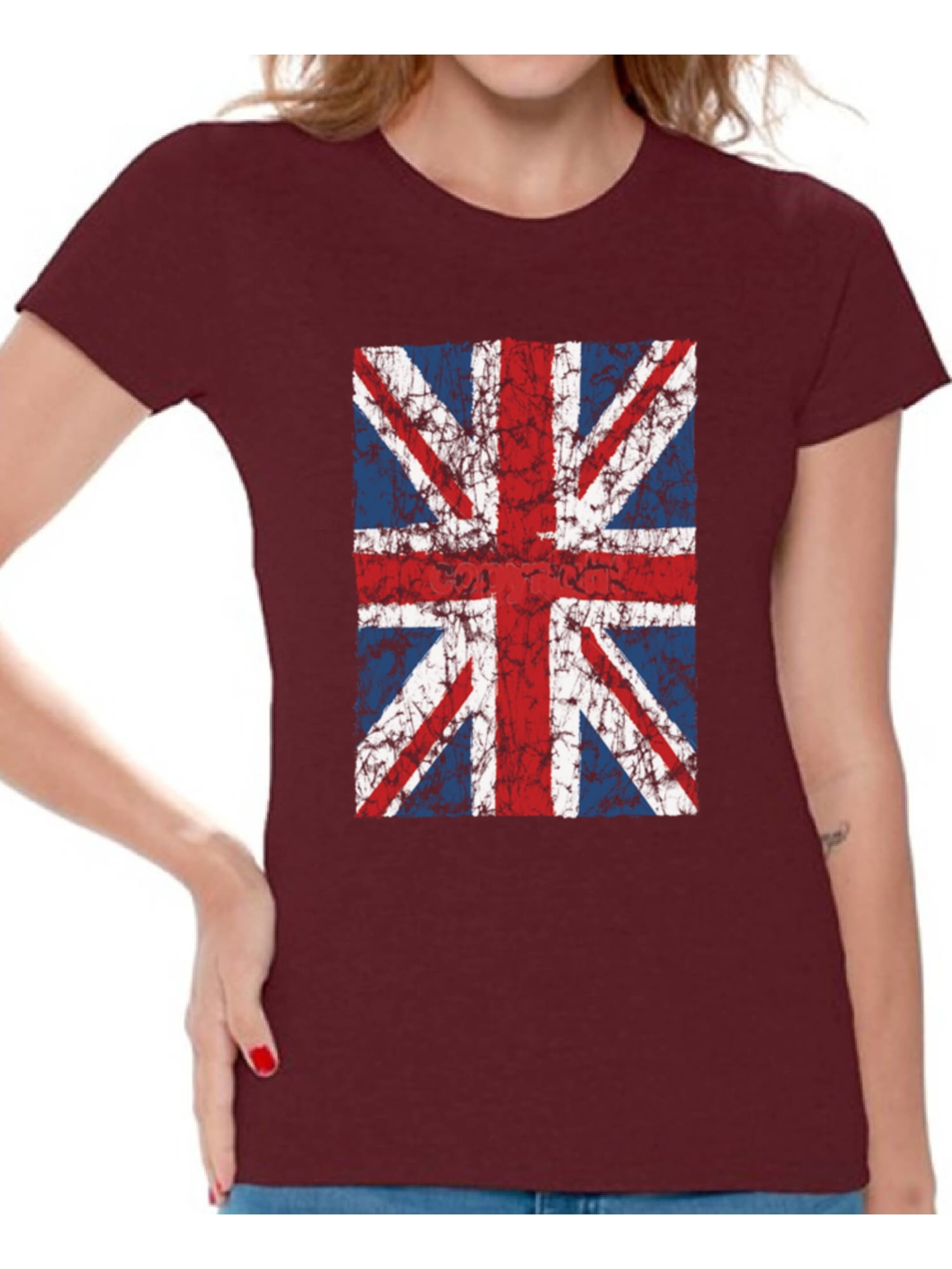 Awkward Styles - Awkward Styles British Ladies T-Shirt Union Jack Shirt ...