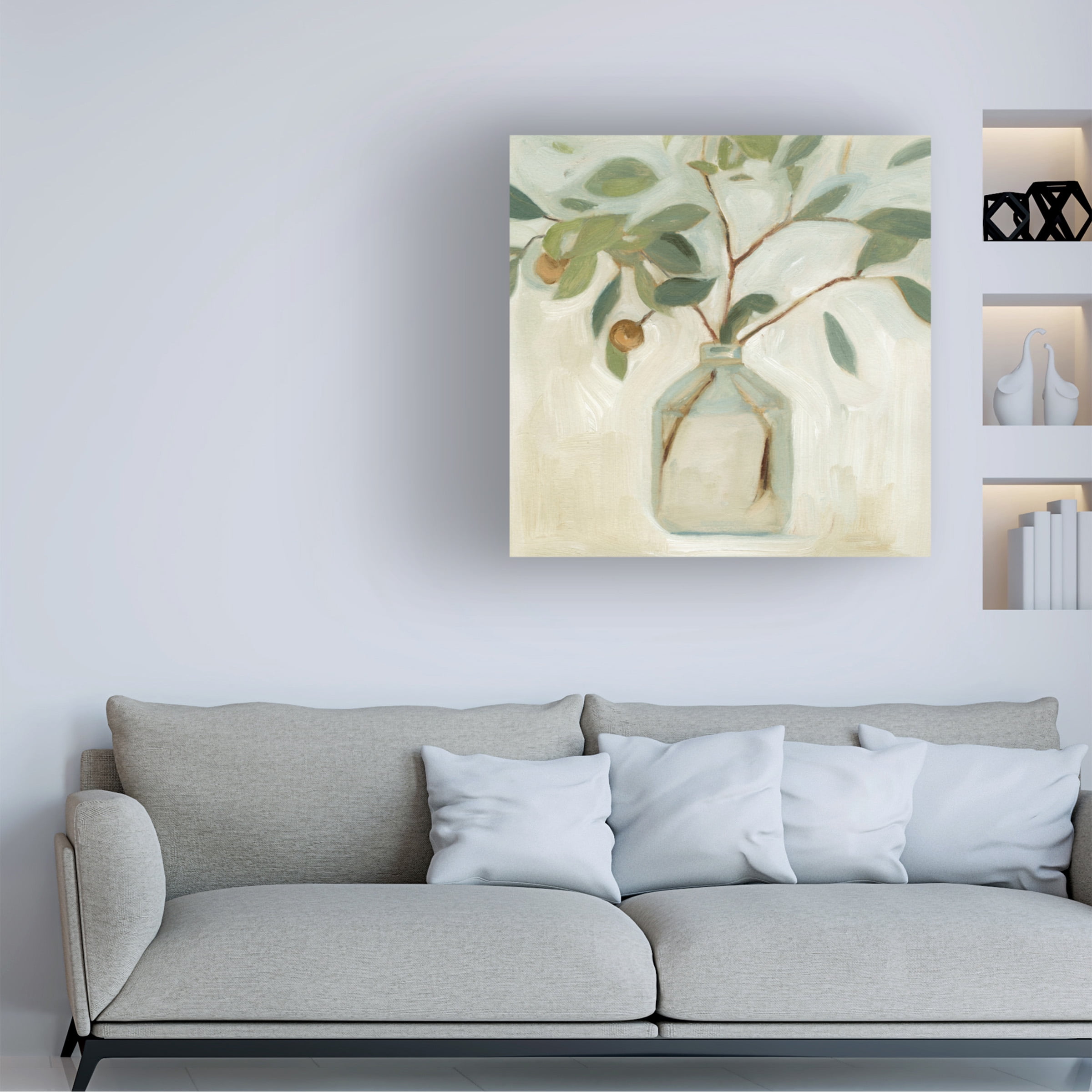 Emma Scarvey 'Neutral Arrangement I' Canvas Art