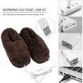 thumbnail image 5 of USB Heated Slippers Cold Foot Warmer Shoes Plush Heating Boot Slippers Foot Cushion Winter Home, 5 of 5