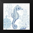 thumbnail image 2 of Tre Sorelle Studios 20x20 Black Modern Framed Museum Art Print Titled - Coastal Sketchbook Sea Horse, 2 of 5