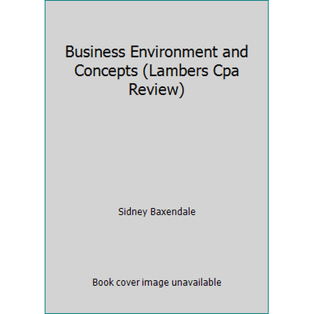 Business Environment and Concepts (Lambers Cpa Review) [Paperback - Used]