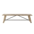 thumbnail image 2 of INK? Sonoma Rustic Wood Dining Bench, Natural, 2 of 5