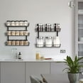 Adjustable Wall Mount Spice Rack, 9-Tier Dual-use (Multi-use) Organizer ...