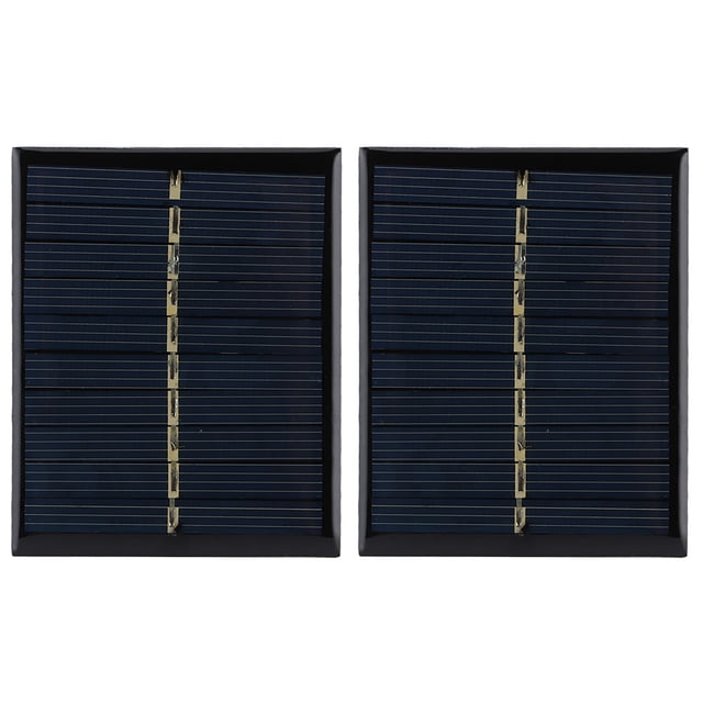 2pcs/ Set 0.5W 5V Polysilicon Solar Panel Charging Board fot Home DIY Projects Toys Battery Chargers