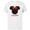 White, variant on Disney Minnie Mouse Red Bow Icon Cousin Family- Short Sleeve Cotton T-Shirt for Adults - Customized-Black