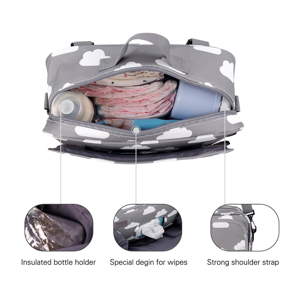 Baby Stroller Storage Bag-Diaper Bag Infant Carriages Waterproof Hanging Bag Portable Mommy Bag for Baby Going Out