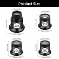 thumbnail image 3 of Transemion 4pieces Essential Tools For Watch Repair Portable Magnifying Glass Quick Repair Eye Magnifier Len 1Set, 3 of 6
