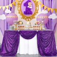 thumbnail image 1 of Mantel Rectangular B-COOL Morado con Lentejuelas 127x203 cm, 1 of 7