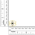 thumbnail image 3 of AFFY 1/6 Carat Natural White & Blue With Enhanced Black Diamond Evil Eye Anniversary Ring For Women In 14K Yellow Gold Over Sterling Silver ,Ring Size-7.5, 3 of 4