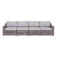 thumbnail image 2 of Living Source International Wicker / Rattan 4 - Person Seating Group in Gray, 2 of 3