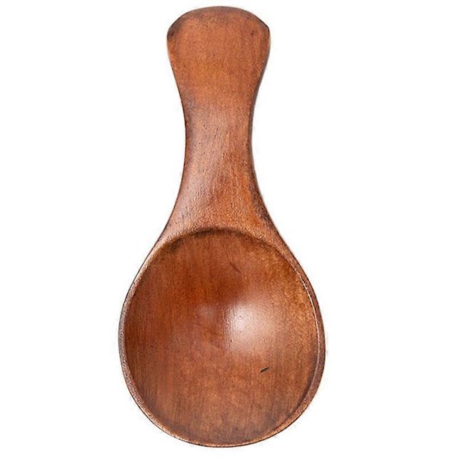 Cuchara de madera para especias, cuchara pequeña de boca redonda, cuchara para sopa y gachas, cuchara para sopa china, cuchara para sopa y gachas para niños