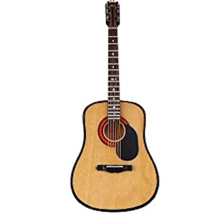 Broadway Gifts 5 Inch Natural Wood String Guitar Ornament Decoration for Christmas