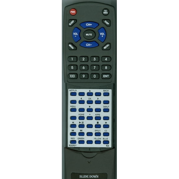 Replacement Remote for RCA RE20QP217, SLD50A45RQ, SLD32A30RQ, SLD40A45RQ, SLD55A55RQ, SLD65A55RQ