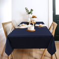 thumbnail image 2 of 2 Pcs Nappes Bleu Marine 54 x 78 Pouces Résistantes aux Taches Sans Plis Lavables en Polyester pour Table à Manger Camping, 2 of 5