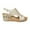 Gold, variant on Gifts Clearance Sandals for Women 2025 Spring And Summer New Fish Mouth Glitter Beach Thick Bottom Elastic Set Foot With Wedge Sandals Sandals For Women